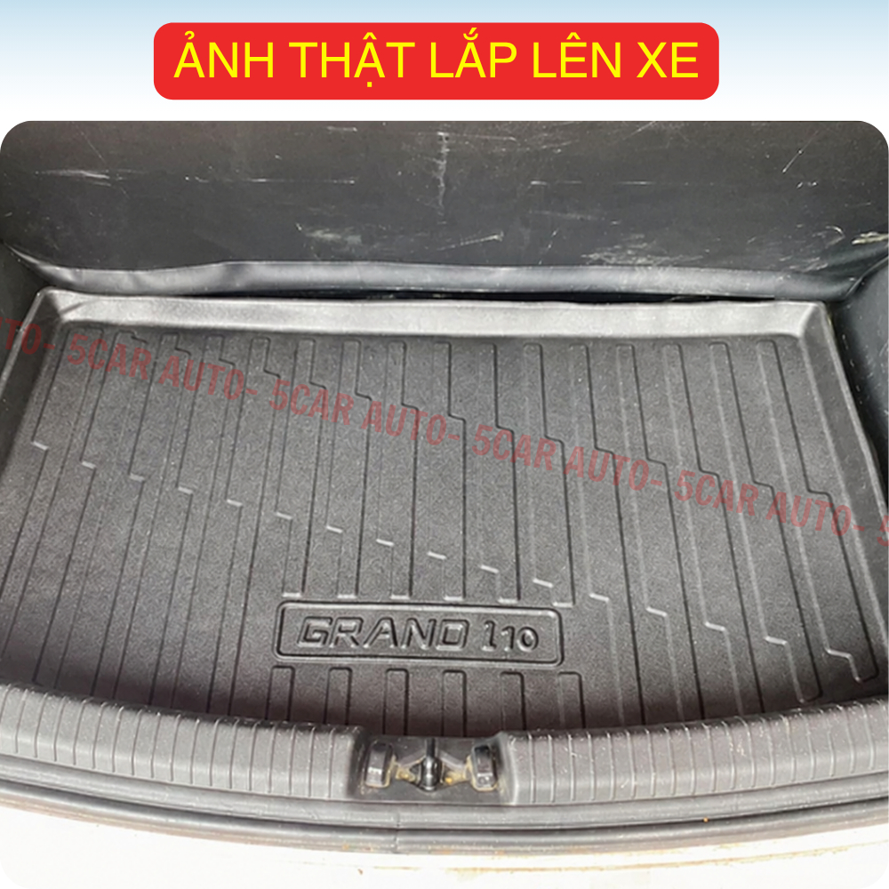 LÓT CỐP xe Hyundai I10 2014 - Nay, nhựa dẻo siêu đẹp, siêu bền, chống thấm nước, không mùi, vừa khít xe