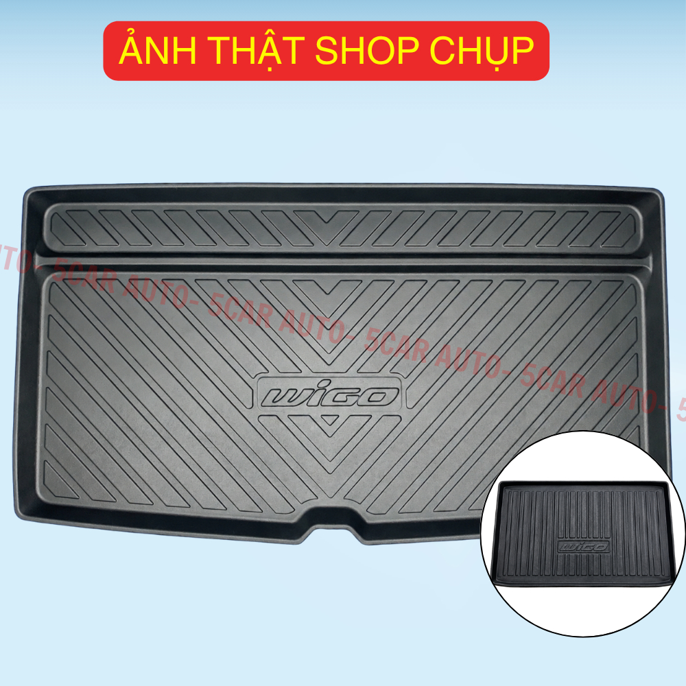 LÓT CỐP xe TOYOTA WIGO 2018 - NAY nhựa dẻo siêu đẹp, siêu bền, chống thấm nước, không mùi, vừa khít