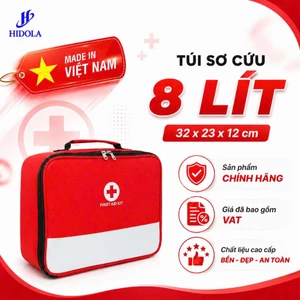 Túi Y Tế Sơ Cứu, Túi Cứu Thương, Túi Đựng Thuốc HIDOLA Cho Cá nhân, Gia đình Nhỏ Gọn Chống Nước 8 LÍT, 9141C