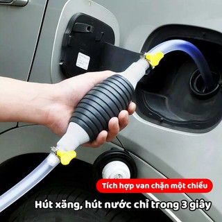 Ống bơm tay hút xăng dầu chất lỏng ống hút nhựa kèm khóa chống trào dễ dùng mọi chất an toàn hot