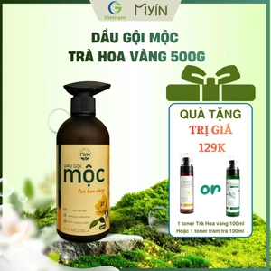 MYIN- DẦU GỘI MỘC TRÀ HOA VÀNG 500G- Hỗ Trợ Giảm Khô Xơ, Gãy Rụng-Làm Sạch Da Đầu - Tóc Mềm mượt bồng bềnh