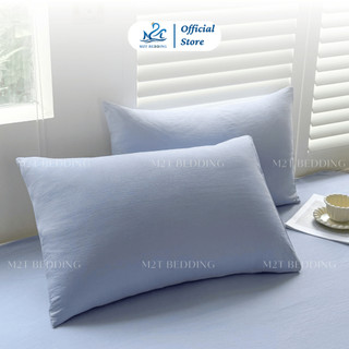 Vỏ gối nằm đũi Basic -  Combo 2 chiếc M2T BEDDING mềm mại, mịn màng, mát rượi, kích thước 50x70cm