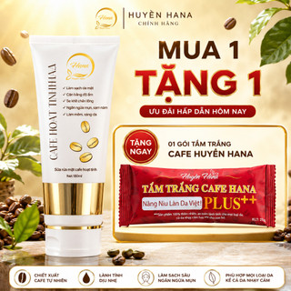 SỮA RỬA MẶT CAFE THAN HOẠT TÍNH HUYỀN HANA 180ML