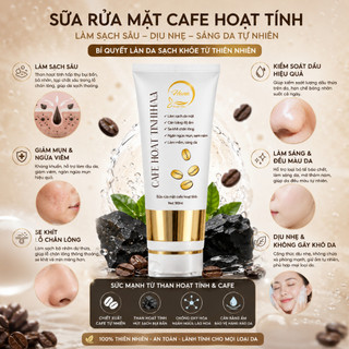 SỮA RỬA MẶT CAFE THAN HOẠT TÍNH HUYỀN HANA 180ML