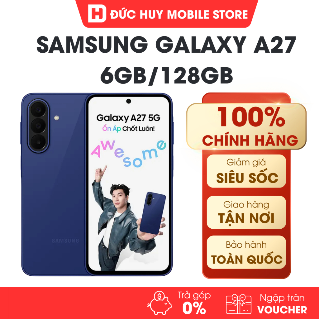 { Kích T8 - Full VAT } Điện Thoại Samsung Galaxy A27 5G 6GB/128GB Chính Hãng | BigBuy360 - bigbuy360.vn