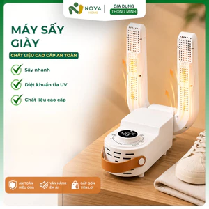 Máy Sấy Giày Mini Cao Cấp Diệt Khuẩn, Sấy Khô Nhanh, Khử Mùi Hôi, Hẹn Giờ Tự Động Cho Giày Dép