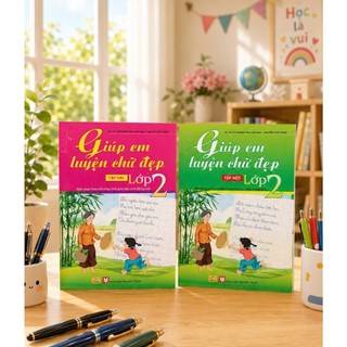 Sách - Combo 2 cuốn Giúp Em Luyện Chữ Đẹp Lớp 2 - Biên soạn theo chương trình GDPT mới - ndbooks