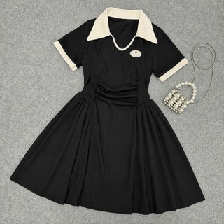 Đầm polo bigsize nữ tay ngắn chất ruby hàn mềm mịn thắt eo dáng xòe tiểu thư trẻ trung xinh xắn G681+G682