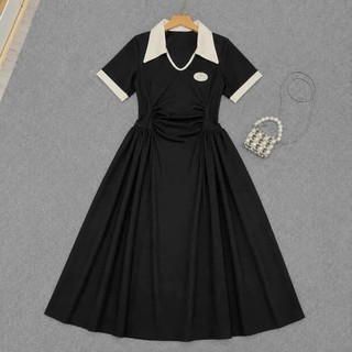 Đầm polo bigsize nữ tay ngắn chất ruby hàn mềm mịn thắt eo dáng xòe tiểu thư trẻ trung xinh xắn G681+G682