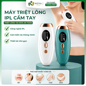Máy Triệt Lông Cầm Tay Mini Công Nghệ IPL Ánh Sáng Xung, Triệt Lông Tại Nhà An Toàn & Tiện Lợi