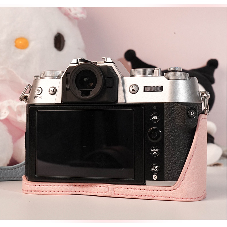 Canon R50 Túi đựng ốp máy ảnh bằng da PU cho Canon R50 R100 Fuji XT20 XT10 XT30 X100VI XT5 Sony A6400 A6300 A6000 A6100