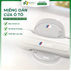 Set 8 Miếng Dán Bảo Vệ Tay Nắm Cửa Ô Tô Trong Suốt Chống Trầy Xước Cao Cấp, Dán Hõm Cửa Xe Hơi