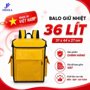 Balo Giao Hàng Giữ Nhiệt 36L 7166B - Túi Giữ Nhiệt Giao Đồ Ăn, Giữ Lạnh Thực Phẩm, Chống Sốc, Chống Thấm