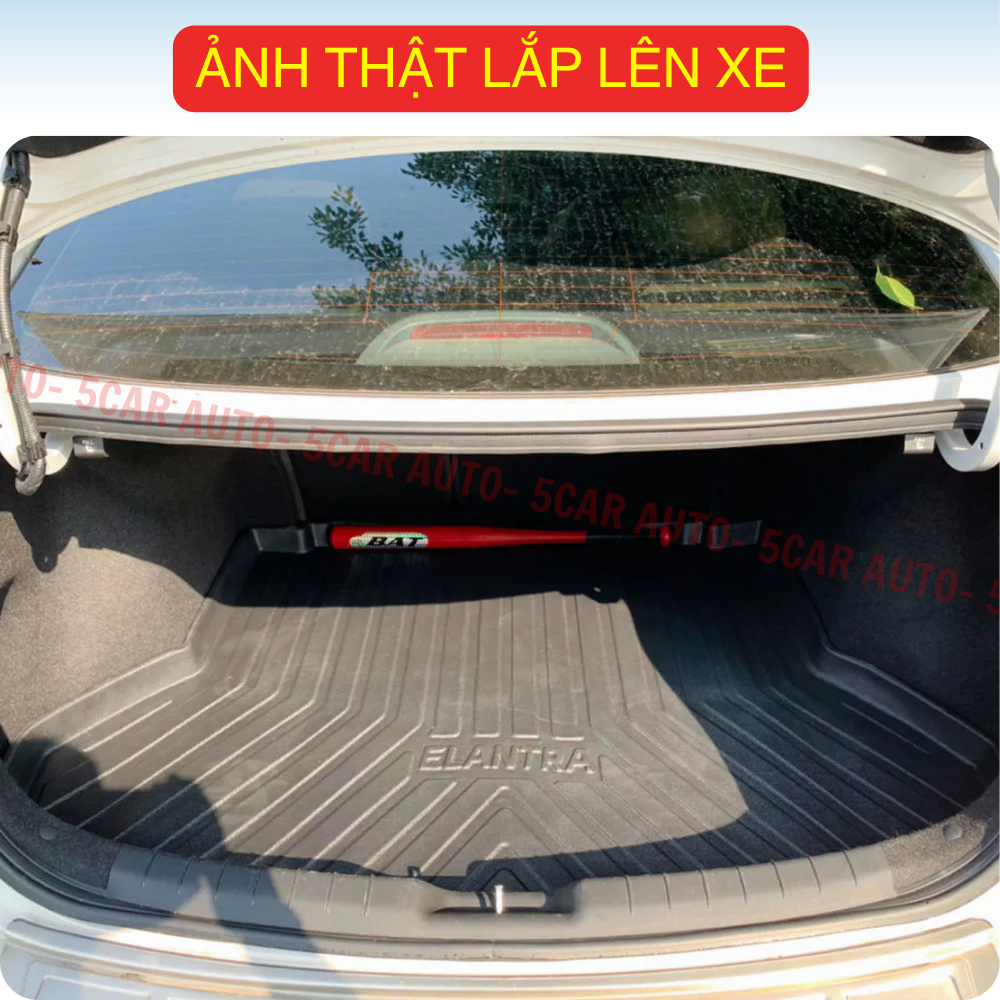 LÓT CỐP xe Hyundai Elantra 2016 - Nay, nhựa dẻo siêu đẹp, siêu bền, chống thấm nước, không mùi, vừa khít xe