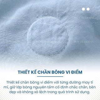 Chăn hè chần bông Đũi Basic M2T BEDDING kích thước 1m9x2m3 - Mềm mại, Mịn màng