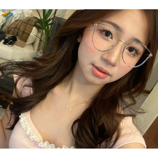 [MUA 1 TẶNG 1 PHỤ KIỆN] Gọng kính cận tròn viền kim loại phong cách dễ thương, dễ đeo chống ánh sáng xanh