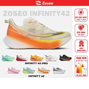 Giày Chạy Bộ Zoseo Infinity 42 có thanh TPU Plate trợ lực, Đế giữa ETPU siêu êm siêu nhẹ, thoáng mát size lớn 45, 46