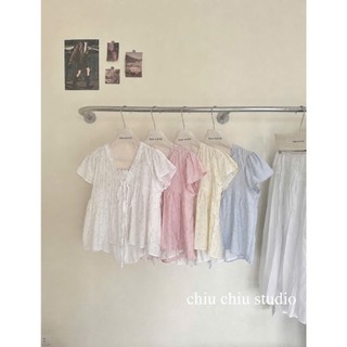 Áo babydoll hoa nhí phối Bula cổ V xinh xắn che khuyết điểm nhiều màu cực xinh