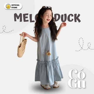 Váy Dài Bé Gái Dây Suông Đuôi Cá Xanh Tiểu Thư Mellow Duck (4-13 Tuổi) B2604065