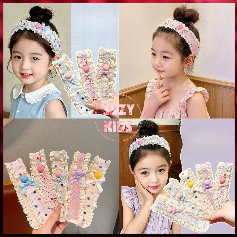 Băng đô dán tóc cho bé gái, miếng dán tóc mái trẻ em đủ họa tiết siêu cute KEP54