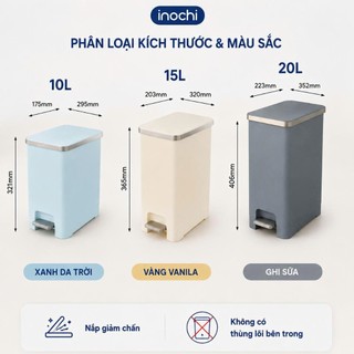 Thùng rác đạp Hiro Hana – Nắp giảm chấn, gọn gàng tiện lợi, an toàn, dễ sử dụng