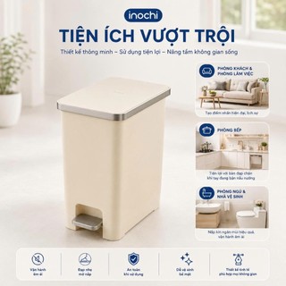 Thùng rác đạp Hiro Hana – Nắp giảm chấn, gọn gàng tiện lợi, an toàn, dễ sử dụng