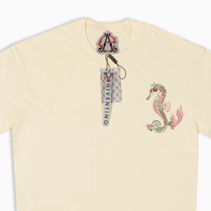 Áo Thun Thêu Cá Ngựa Art 5 màu Áo thun thêu loal brand cotton 245 Gsm ( Cá Ngựa 1 )