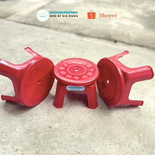 Bộ 3 Ghế nhựa mini cao cấp – Ghế ngồi bệt đa năng, ghế thẻ/ghế ốc nhỏ gọn dùng trong nhà & dã ngoại