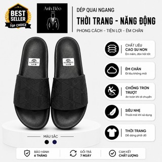 Dép Nam Quai Ngang Thời Trang Cao Cấp Dép Nam Cao Su Non Siêu Nhẹ Êm Chân Chống Trượt