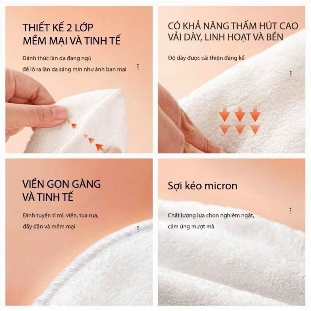 Khăn mặt nạ xông hơi, chườm nóng, lạnh, ủ ấm, 2 lớp chăm sóc da mặt spa có thể tái sử dụng