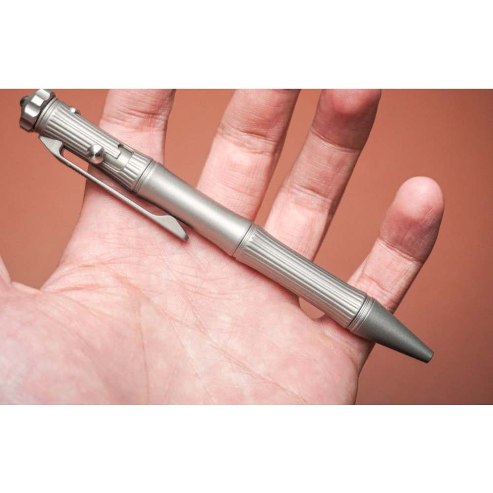 BÚT TITANIUM TACRAY TR-TAC1901 SAND BLASTED(ĐẦU CON QUAY - MÀU GHI XÁM)