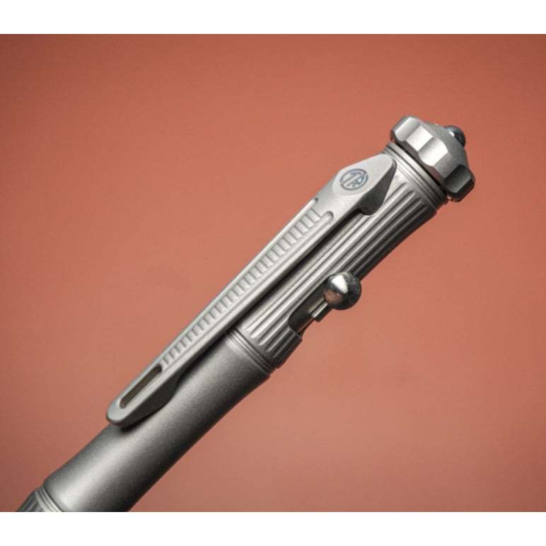 BÚT TITANIUM TACRAY TR-TAC1901 SAND BLASTED(ĐẦU CON QUAY - MÀU GHI XÁM)