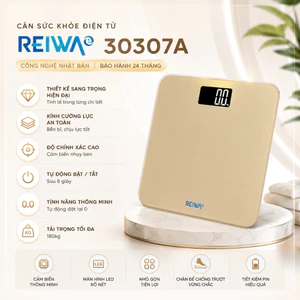 Cân Sức Khỏe Điện Tử Thông Minh Reiwa 30307A Độ Chính Xác Cao | Trọng Lượng tới 180kg, Màn Hình LCD