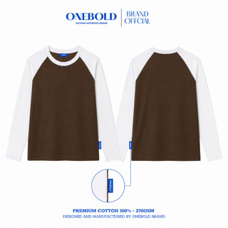 Áo Thun Tay Dài Trơn RAGLAN Brand ONEBOLD Cotton 270Gsm Form BOXY Phong Cách Trẻ Trung - OB24