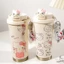 Ly cốc giữ nhiệt Hello Kitty 500ml inox 316 có quai xách đáng yêu MUN STORE BNGNKI148