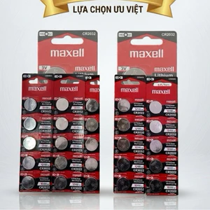 Combo 10 Vỉ Pin Maxell CR2032 3V - 75K 1 Vỉ