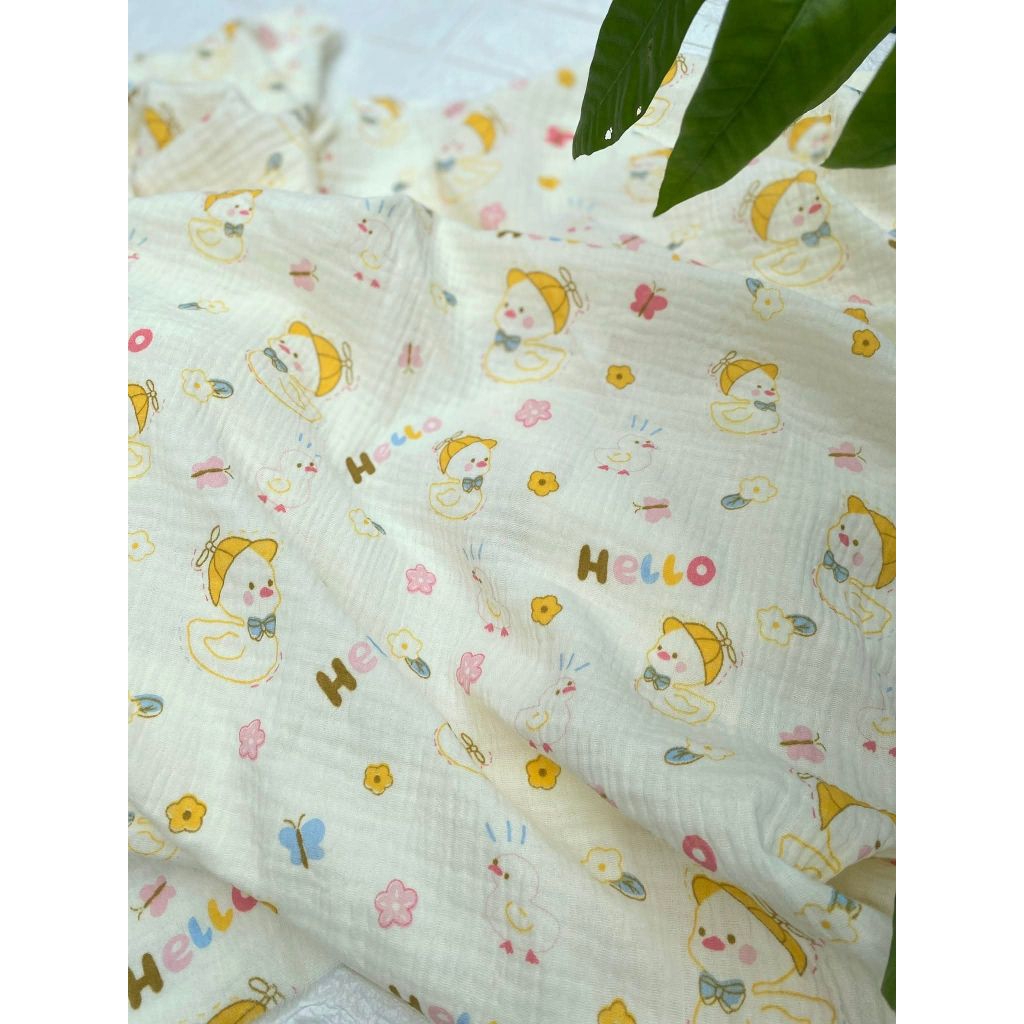 Khăn Tắm Xô Muslin 4 Lớp Cho Bé An Nhi Baby - Khăn Quấn Tắm Sợi Bông Tự Nhiên Nhiều Họa Tiết (70×100cm)
