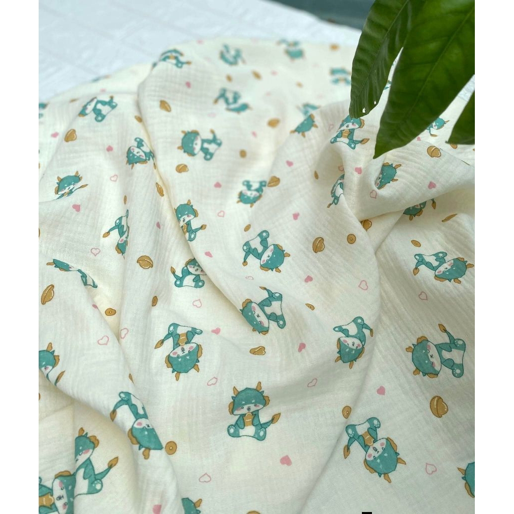 Khăn Tắm Xô Muslin 4 Lớp Cho Bé An Nhi Baby - Khăn Quấn Tắm Sợi Bông Tự Nhiên Nhiều Họa Tiết (70×100cm)