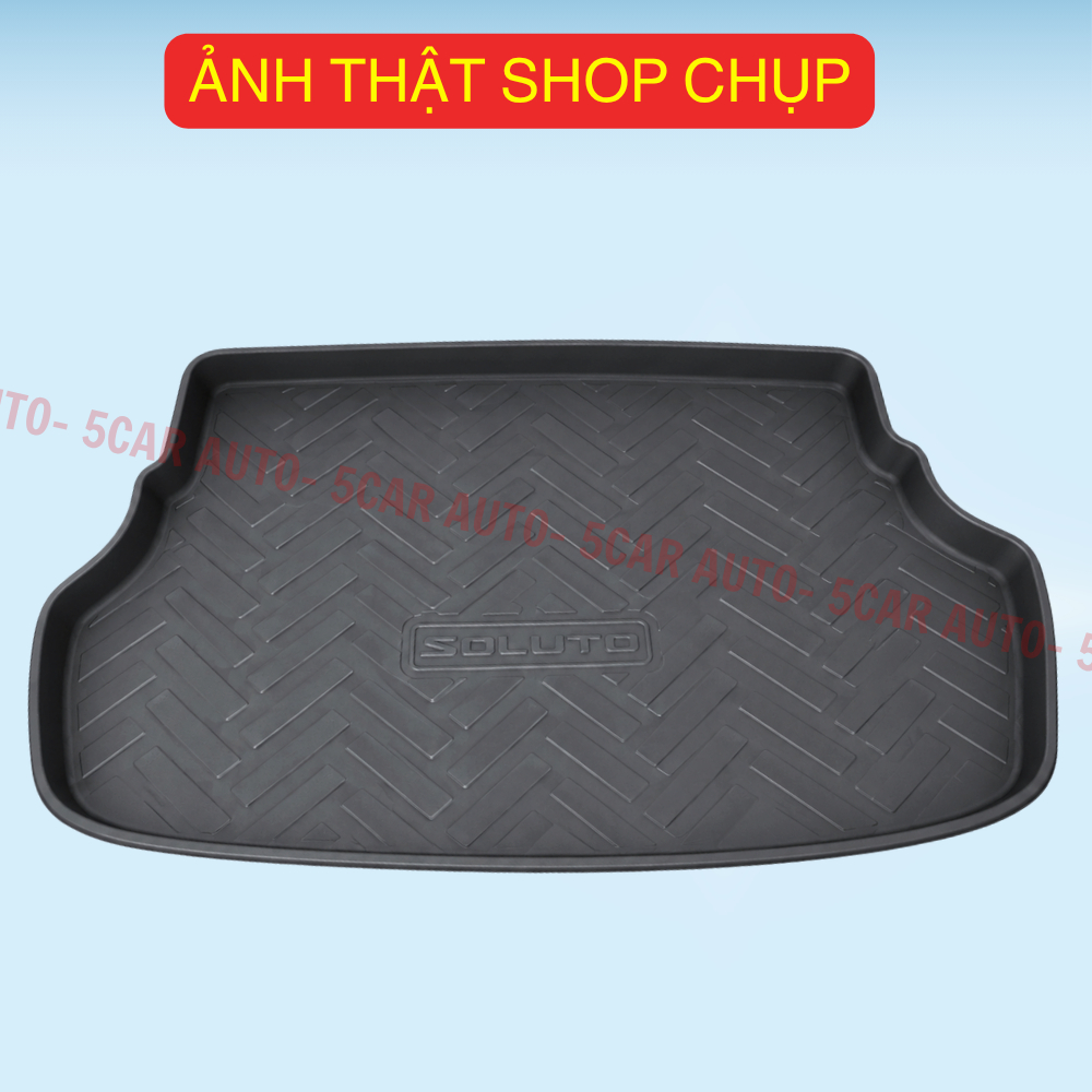 LÓT CỐP xe Kia Soluto 2018 - Nay, nhựa dẻo siêu đẹp, siêu bền, chống thấm nước, không mùi, vừa khít xe
