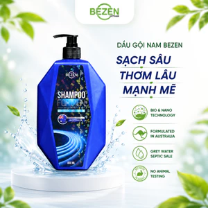 Dầu Gội Nam BEZEN 800ml Tắm Gội Sạch Gàu Kiểm Soát Dầu Nhờn Sạch Sâu Da Đầu Dành Cho Nam