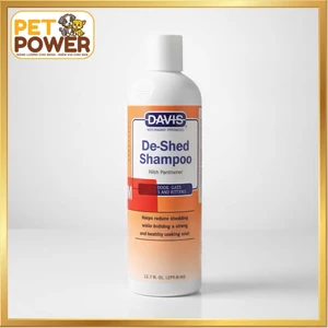 DAVIS - Dầu tắm De-Shed Shampoo 375.6 ml Hỗ Trợ Giảm Rụng Lông Cho Chó Mèo