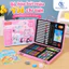 Bộ Hộp Bút Màu 82-116 Chi Tiết Cho Bé - Vali Mỹ Thuật Mini Kèm Sáp Màu, Màu Nước