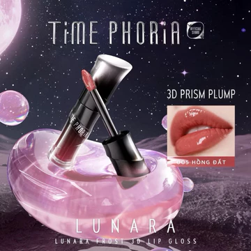 Son bóng nhẹ môi căng mọng TIME PHORIA giữ ẩm tốt bóng mướt lên màu chuẩn tự nhiên