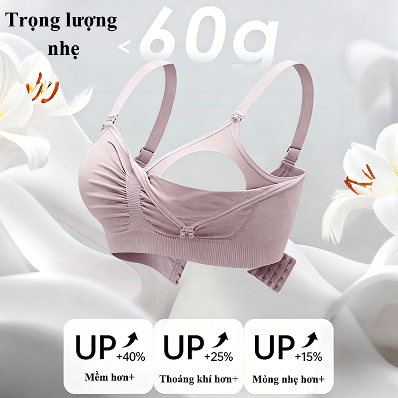 Angel Mommy Áo lót bầu cho con bú Áo lót bầu và hút sữa cho máy không dây Áo ngực bầu dùng cho máy hút sữa rảnh tay