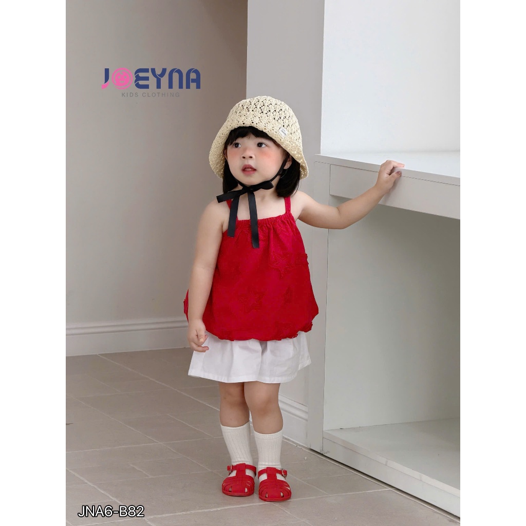 Set bộ 2 dây Joeyna B82 ngôi sao đỏ cho bé 8-24kg
