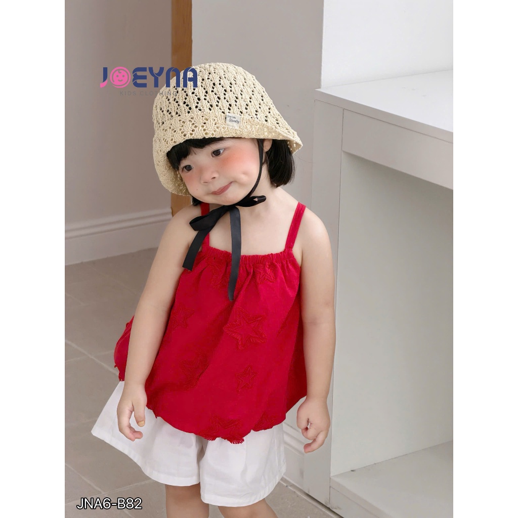 Set bộ 2 dây Joeyna B82 ngôi sao đỏ cho bé 8-24kg