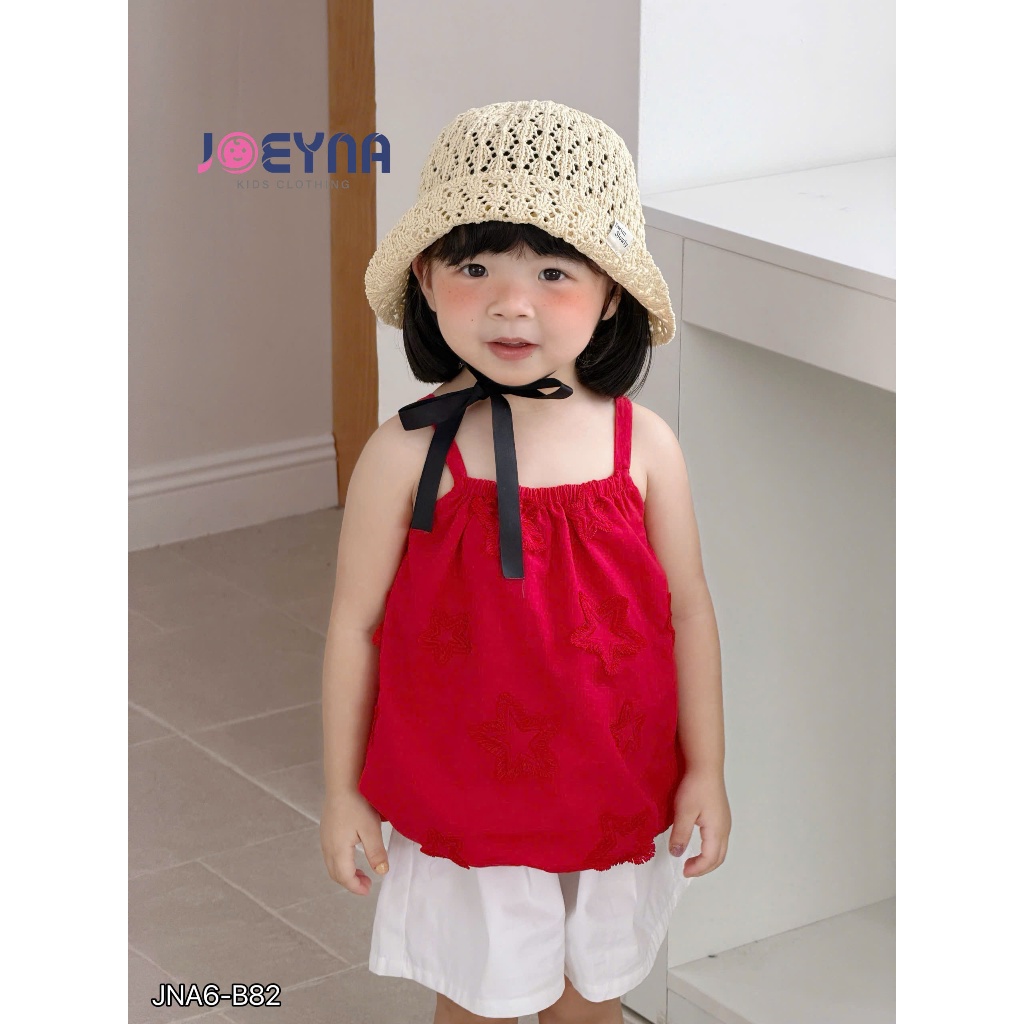 Set bộ 2 dây Joeyna B82 ngôi sao đỏ cho bé 8-24kg
