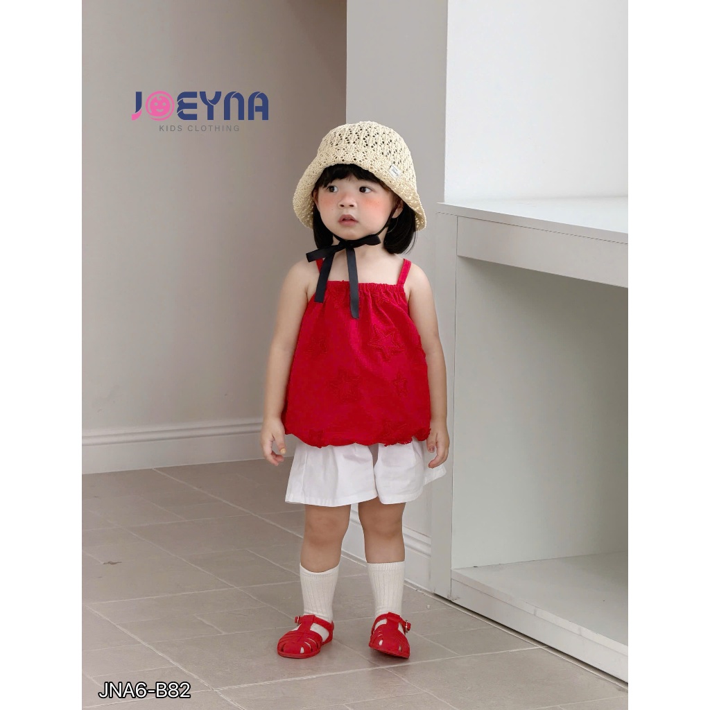 Set bộ 2 dây Joeyna B82 ngôi sao đỏ cho bé 8-24kg