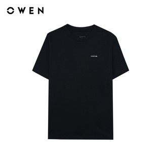 Owen - Áo T-shirt Regular Fit TSN260130 màu Đen chất liệu Cotton Amonia