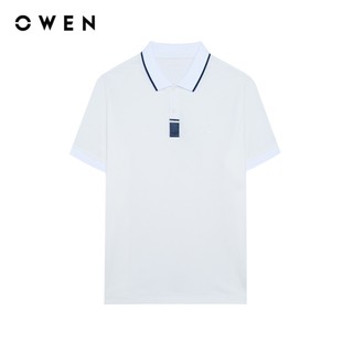 Owen - Áo polo Body Fit APV262072 màu Trắng chất liệu Cotton Amonia
